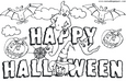 lamina de dibujo para colorear de happy halloween 03